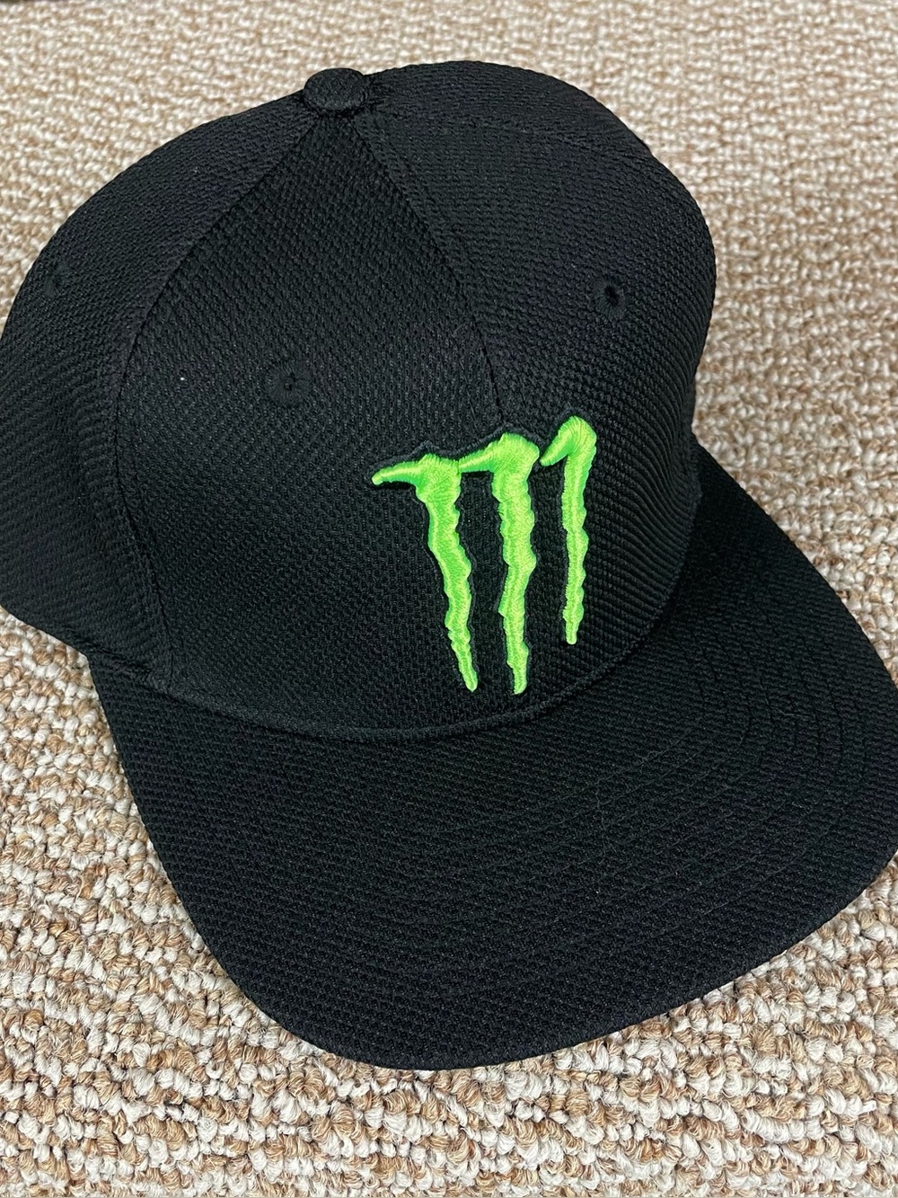 Monster Energy Snapback Flat Bill Hat Cap One Size BMX Motocross NEW FROM CASE
